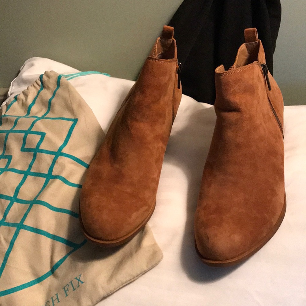 Lucky Brand Basel Suede Zip Bootie